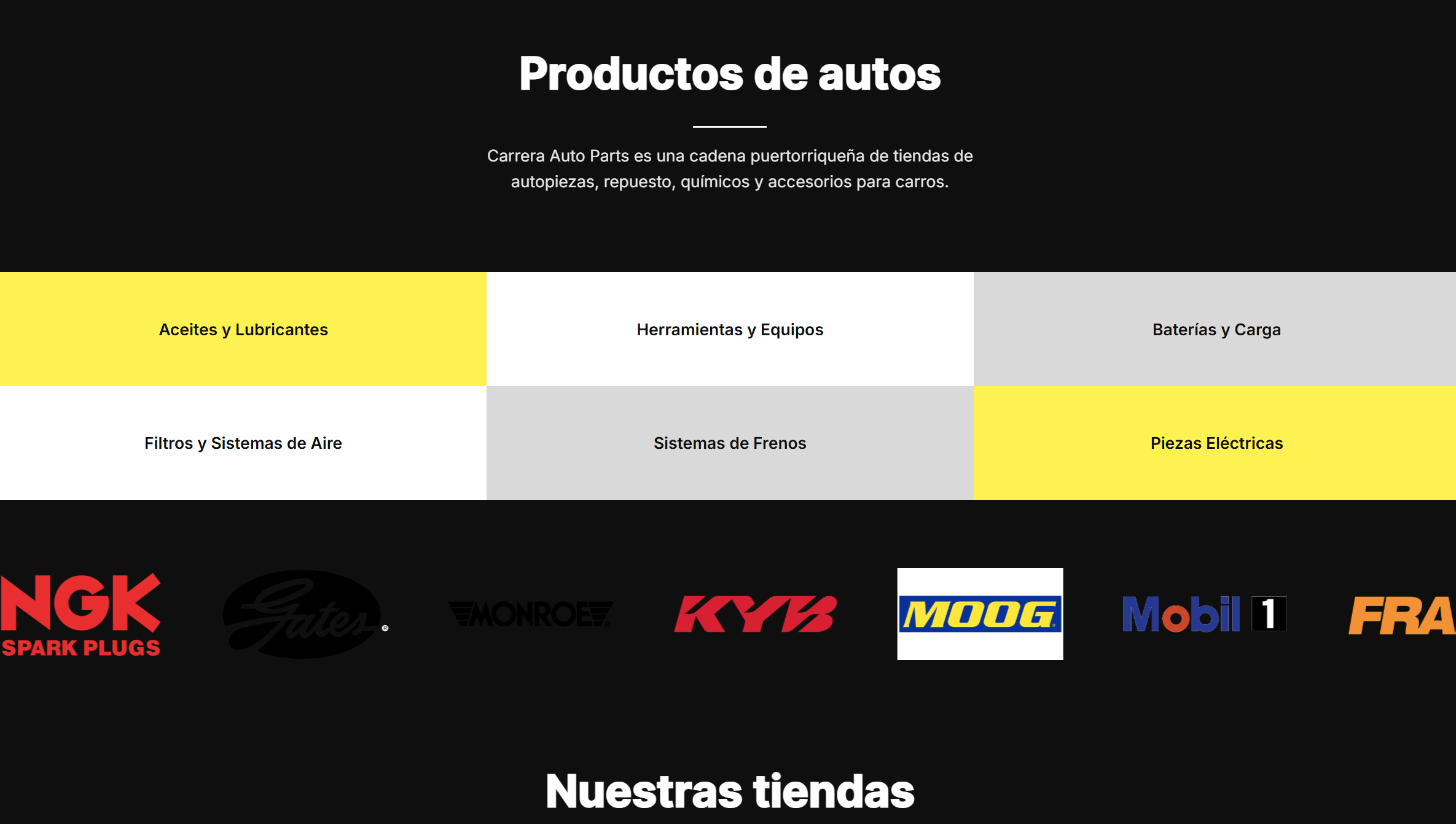 Carrera Auto Parts. Construyendo una cara digital confiable para una marca de confianza.