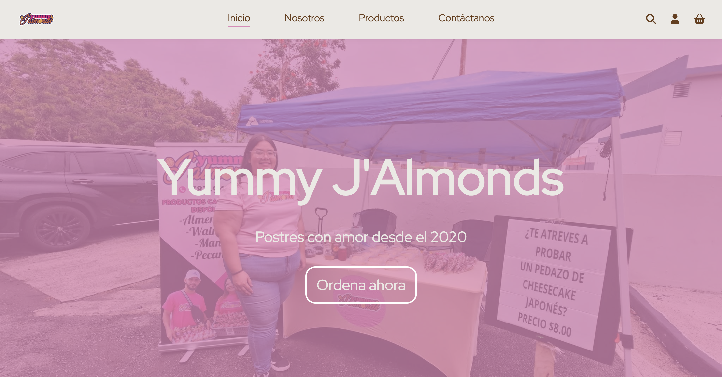 Yummy J'Almonds. Una presencia en línea que hace que probar un nuevo snack sea sencillo.